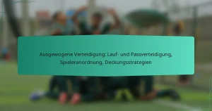 Ausgewogene Verteidigung: Lauf- und Passverteidigung, Spieleranordnung, Deckungsstrategien
