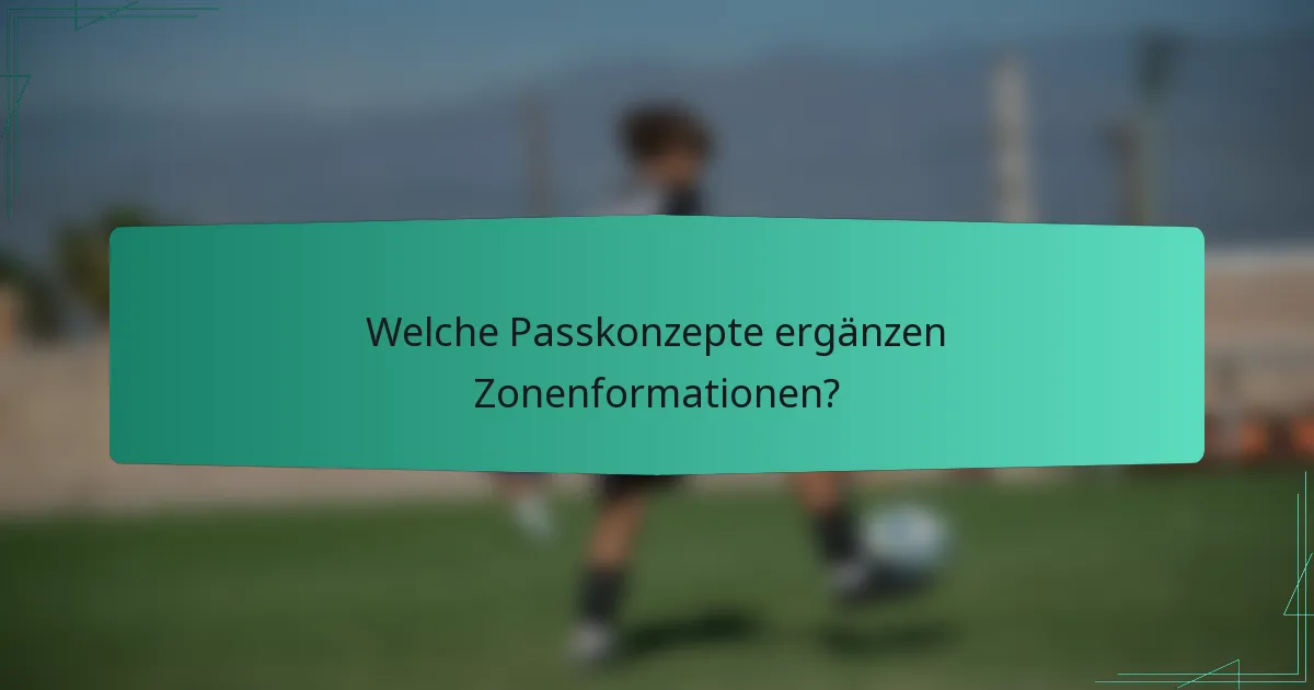 Welche Passkonzepte ergänzen Zonenformationen?